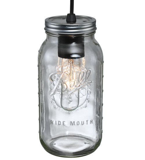 4.75" Wide Mason Jar Mini Pendant