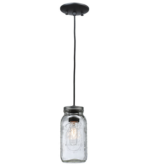 4.75" Wide Mason Jar Mini Pendant