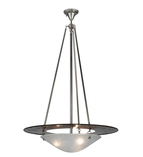 31"W Metro Fusion Super Nova Inverted Pendant