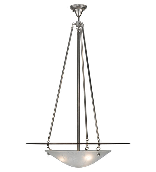 31"W Metro Fusion Super Nova Inverted Pendant