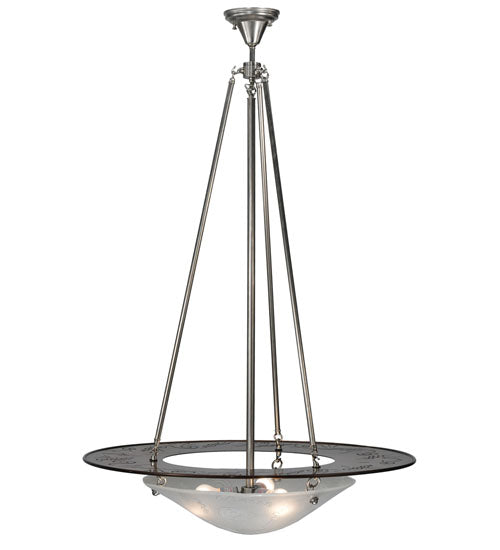 31"W Metro Fusion Super Nova Inverted Pendant