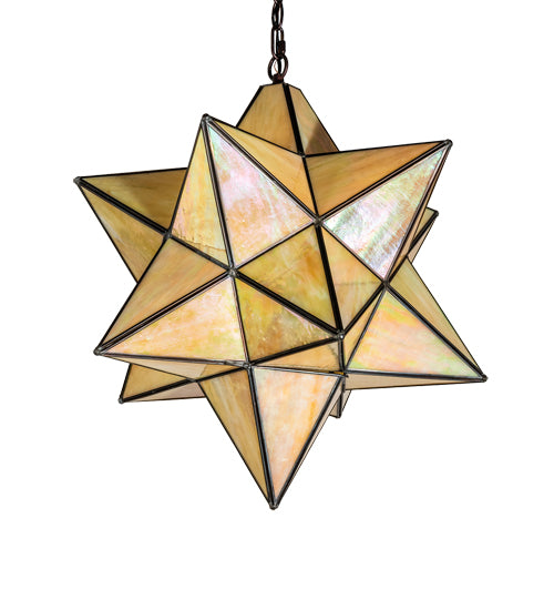 18" Wide Moravian Star Pendant