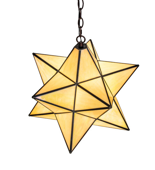 18" Wide Moravian Star Pendant