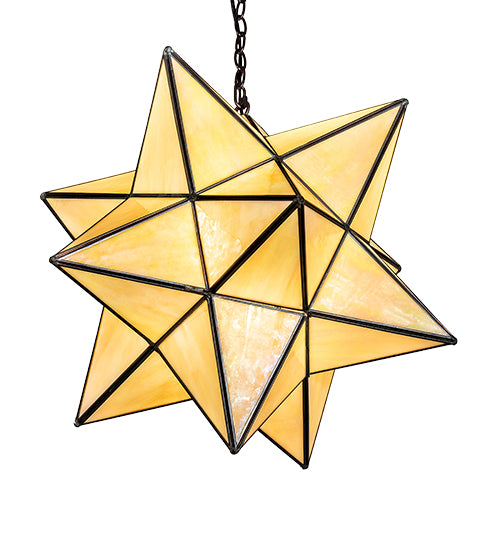 18" Wide Moravian Star Pendant