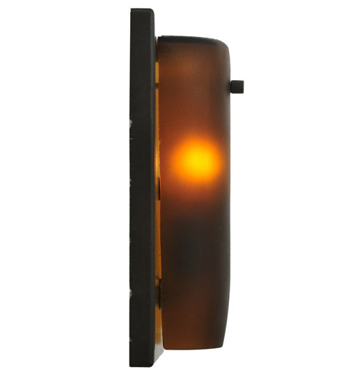 4"W Tuscan Vineyard Amber Wine Bottle Wall Sconce