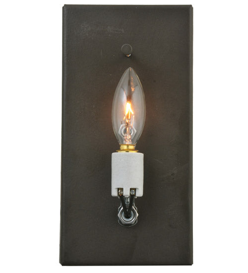 4"W Tuscan Vineyard Amber Wine Bottle Wall Sconce