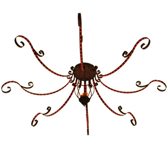 166"W Carnevale 8 Arm Chandelier