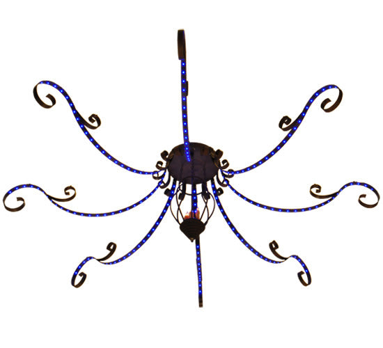 166"W Carnevale 8 Arm Chandelier