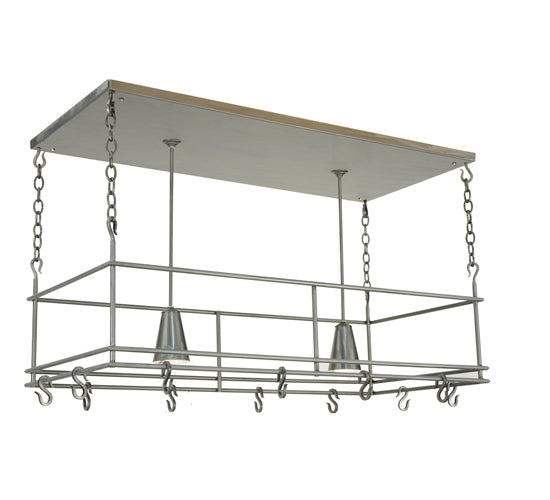 48" Long Spartan 2 Light Pot Rack