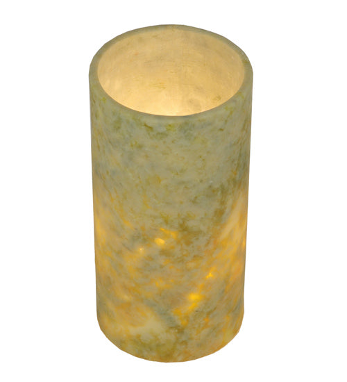 4"W Cylindre Light Green Jadestone Shade