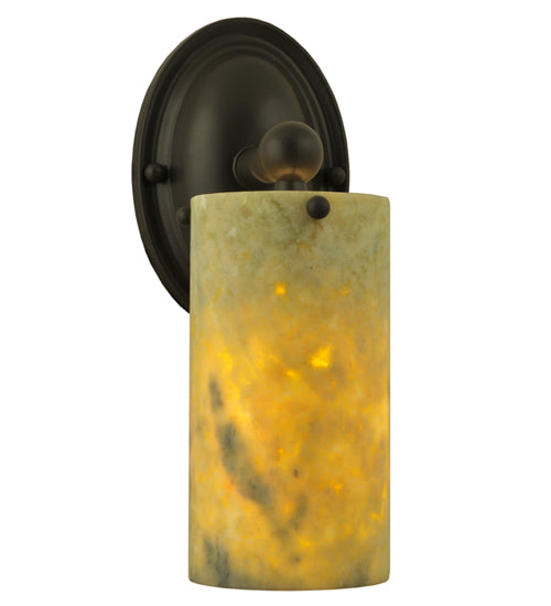 4"W Cilindro Jadestone Wall Sconce