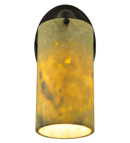 4"W Cilindro Jadestone Wall Sconce