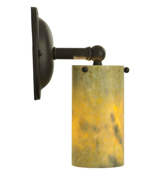 4"W Cilindro Jadestone Wall Sconce