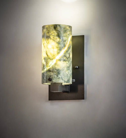 4.5"W Cilindro Jadestone Wall Sconce