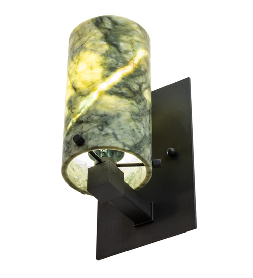 4.5"W Cilindro Jadestone Wall Sconce