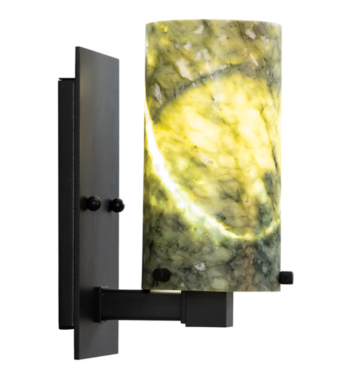 4.5"W Cilindro Jadestone Wall Sconce