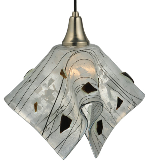 13" Wide Handkerchief Metro Fusion Licorice Pendant