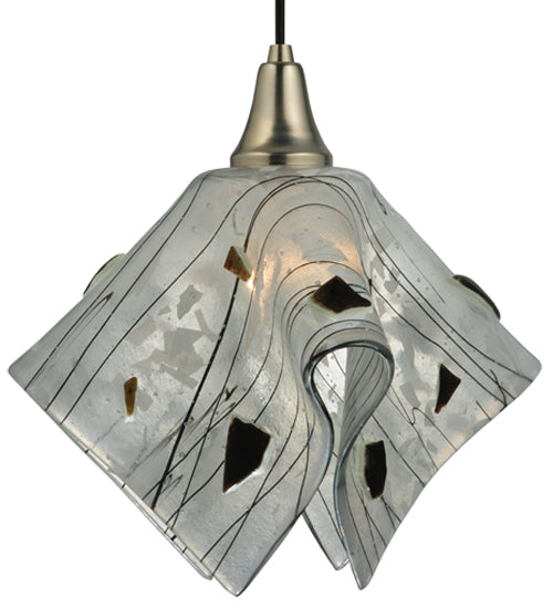 13" Wide Handkerchief Metro Fusion Licorice Pendant