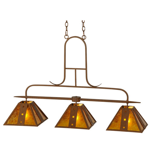 48" Long Hanford 3 Light Island Pendant