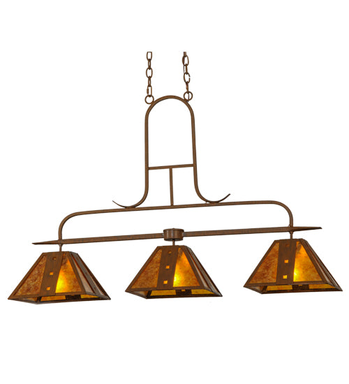 48" Long Hanford 3 Light Island Pendant