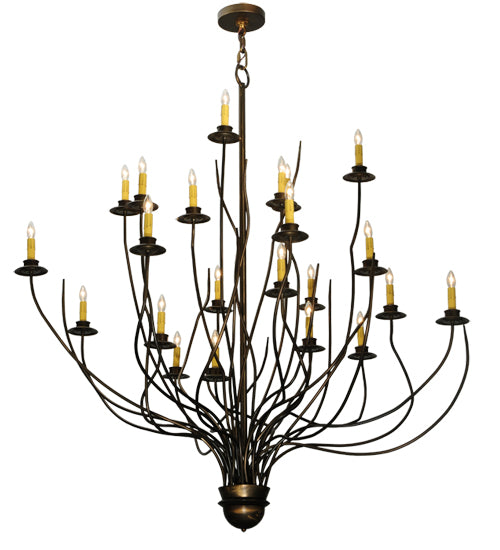 54"W Sycamore 22 Lt Chandelier