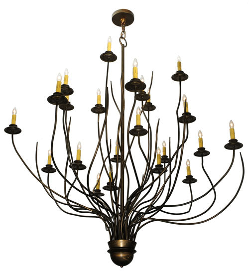 54"W Sycamore 22 Lt Chandelier