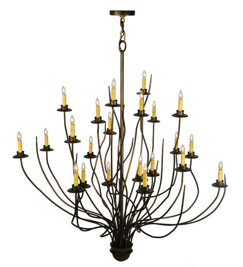 54"W Sycamore 22 Lt Chandelier