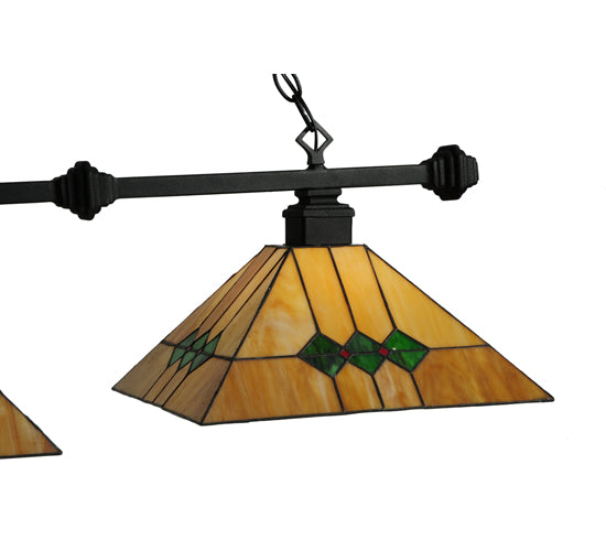 42" Long Martini Mission 3 Light Island Pendant