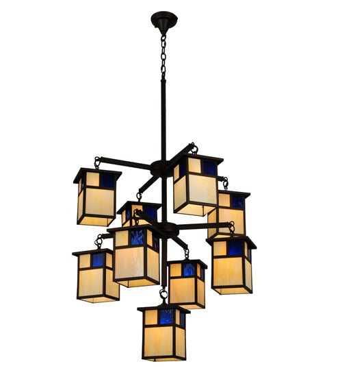 32"W Hyde Park T Mission 9 Lt Chandelier