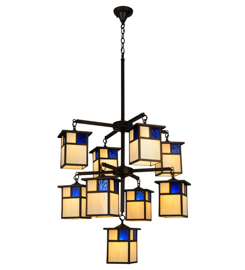 32"W Hyde Park T Mission 9 Lt Chandelier