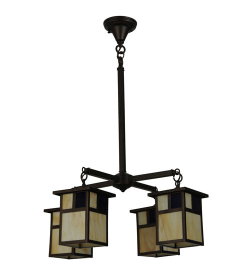 25"W Hyde Park T Mission 4 Lt Chandelier