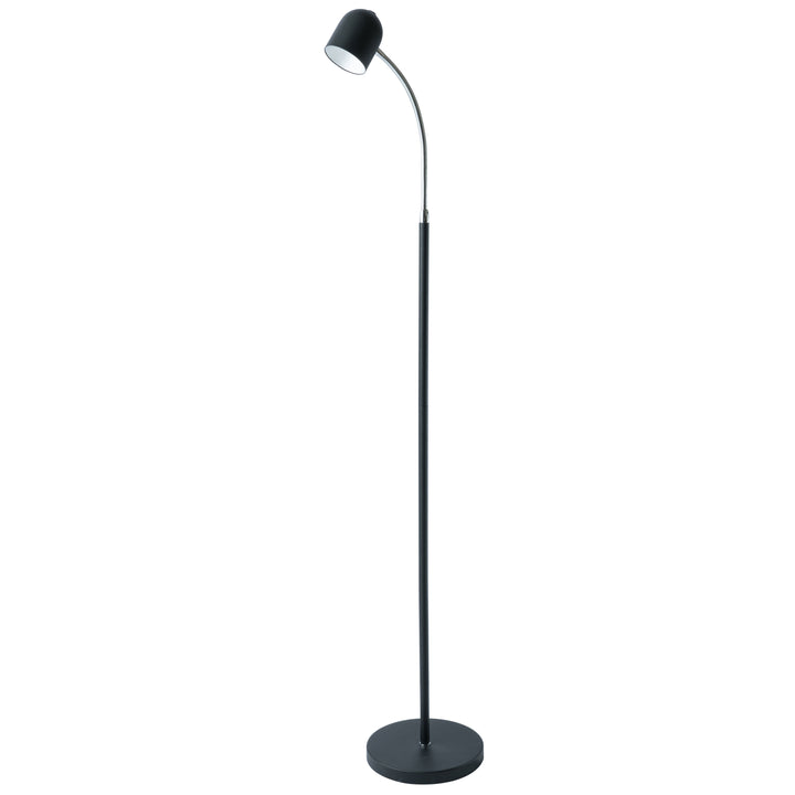 Dainolite 5 Watt LED Floor Lamp, Satin Black Finish