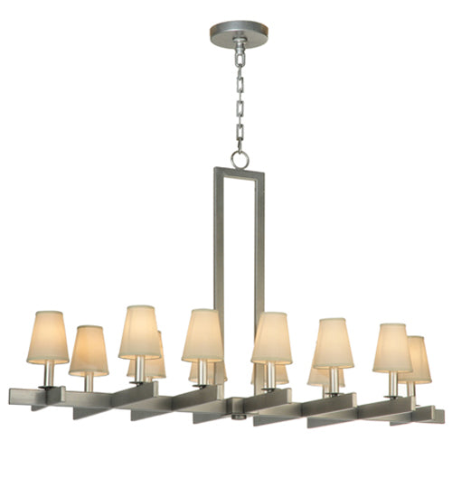 48" Long Dante 12 Light Chandelier