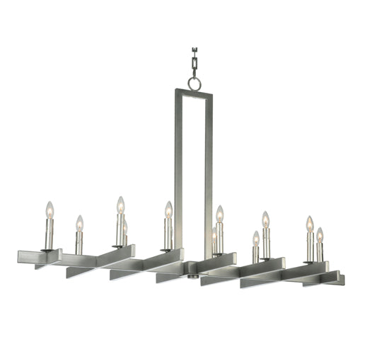 48" Long Dante 12 Light Chandelier