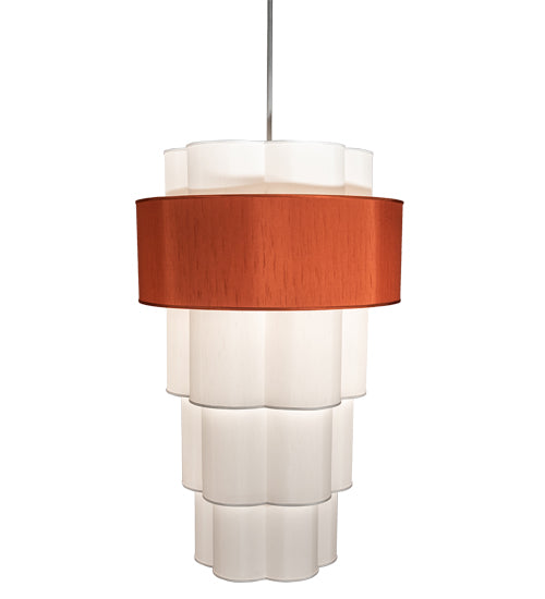 36" Wide Cilindro 4 Tier Textrene Pendant