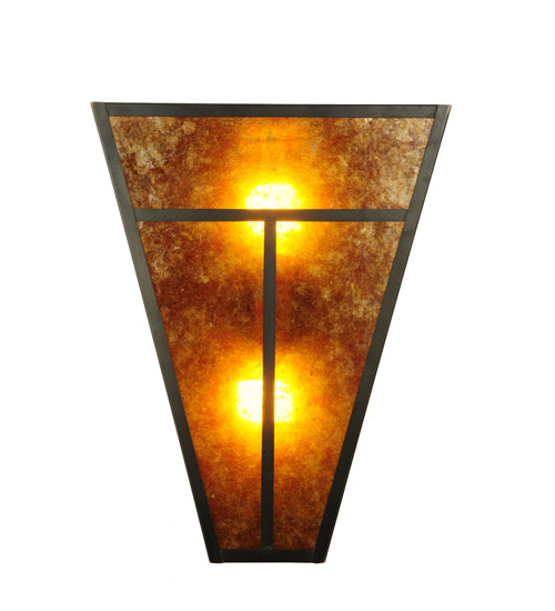 14"W "T" Mission Wall Sconce