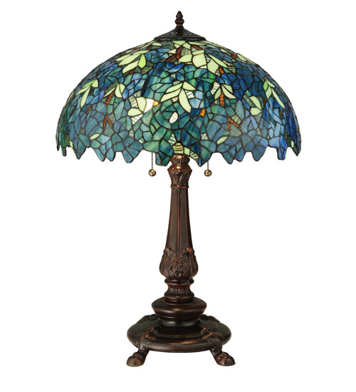 26"H Nightfall Wisteria Table Lamp