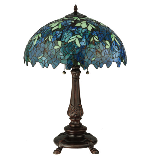 26"H Nightfall Wisteria Table Lamp