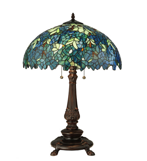 26"H Nightfall Wisteria Table Lamp