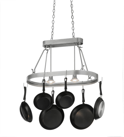 32" Long Harmony 2 Light Pot Rack