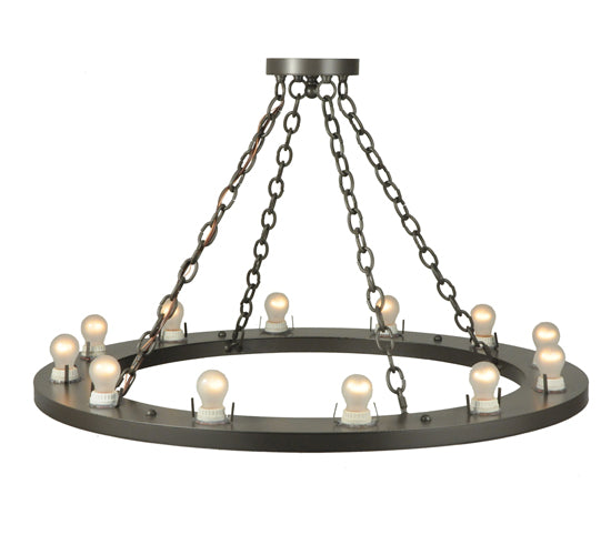 36"W Loxley 12 Lt Chandelier