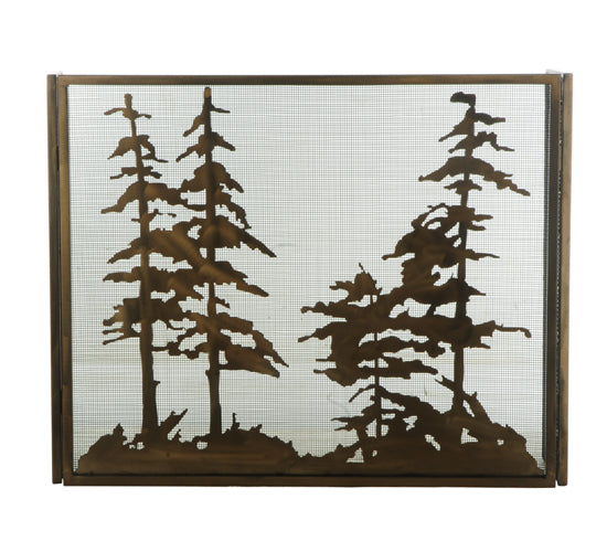 56"W X 30"H Tall Pines Fireplace Screen