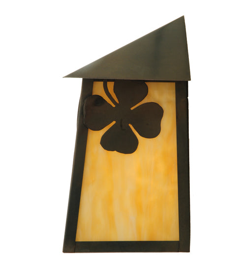 9"W Stillwater Shamrock Wall Sconce