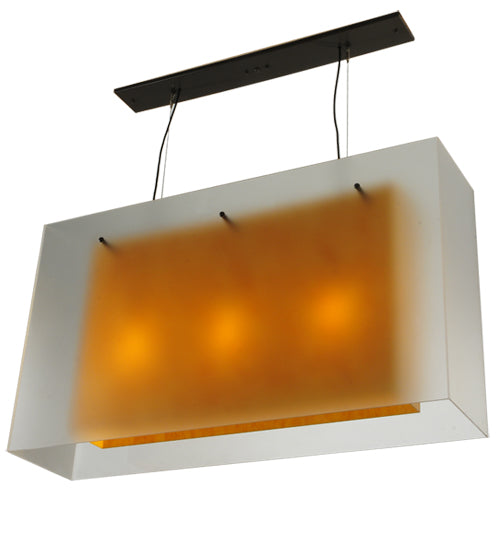 48"L Quadrato Shadow Box Oblong Pendant