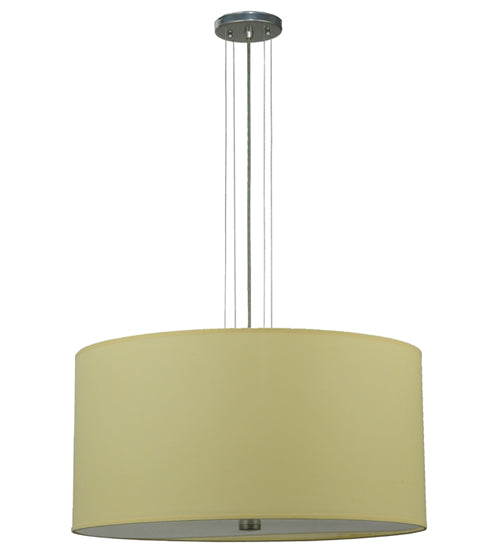 24"W Cilindro Beige Textrene Pendant