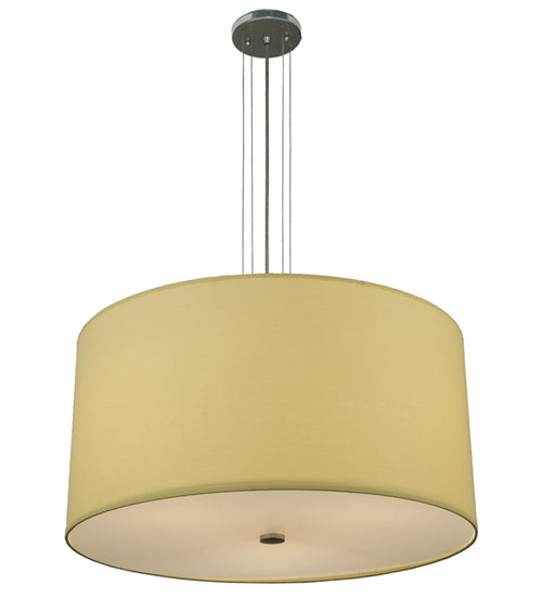 24"W Cilindro Beige Textrene Pendant