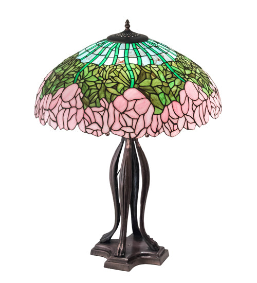 30" High Tiffany Cabbage Rose Table Lamp