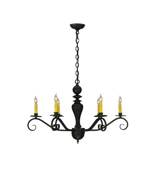 33" Wide Emory 6 Light Chandelier