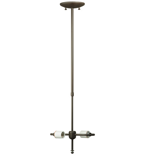 24"-40" Single Stem 2Lt Hrdwre