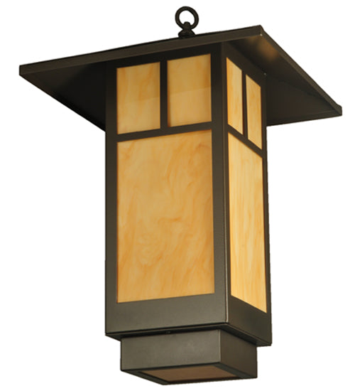 16"Sq Seneca T Mission LED Lantern Pendant